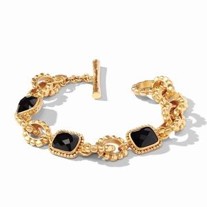 $275 Julie Vos Marbella Demi Bracelet in Obsidian Black